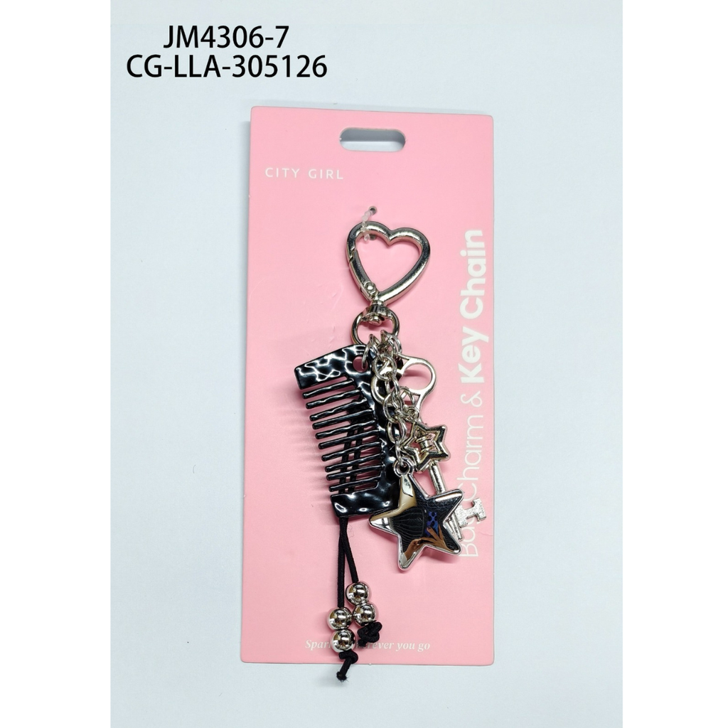 [PG-JM4306-7] LLAVERO CHARM ESTRELLA CITY GIRL