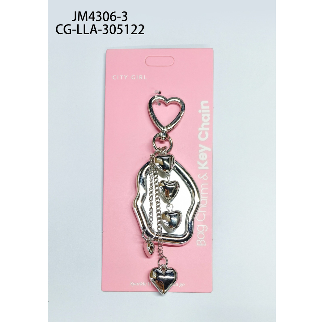 [PG-JM4306-3] LLAVERO CHARM ESPEJITO CITY GIRL