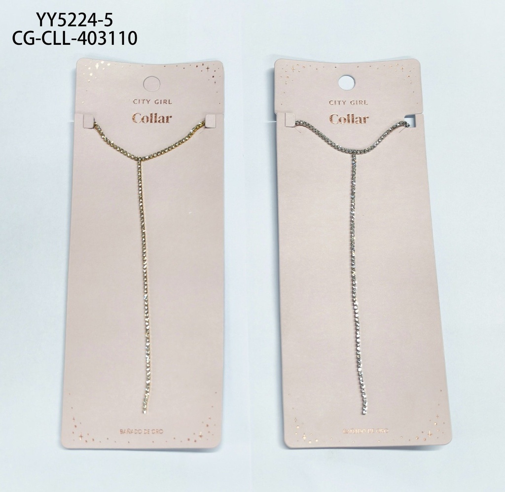 [PG-YY5224-5] COLLAR LARGO CITY GIRL
