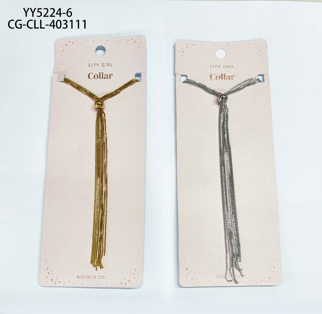 [PG-YY5224-6] COLLAR LARGO CITY GIRL