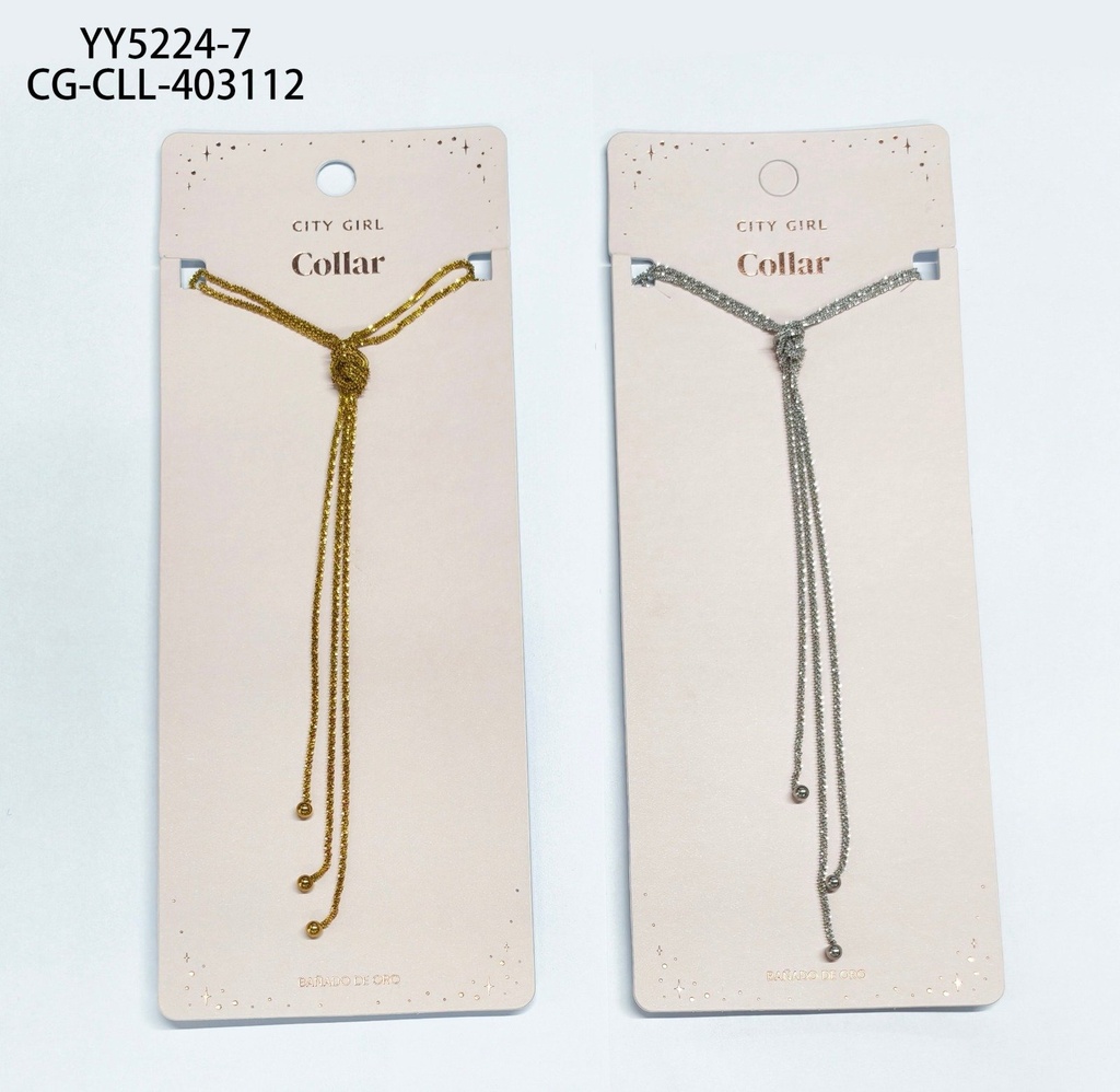 [PG-YY5224-7] COLLAR LARGO CITY GIRL