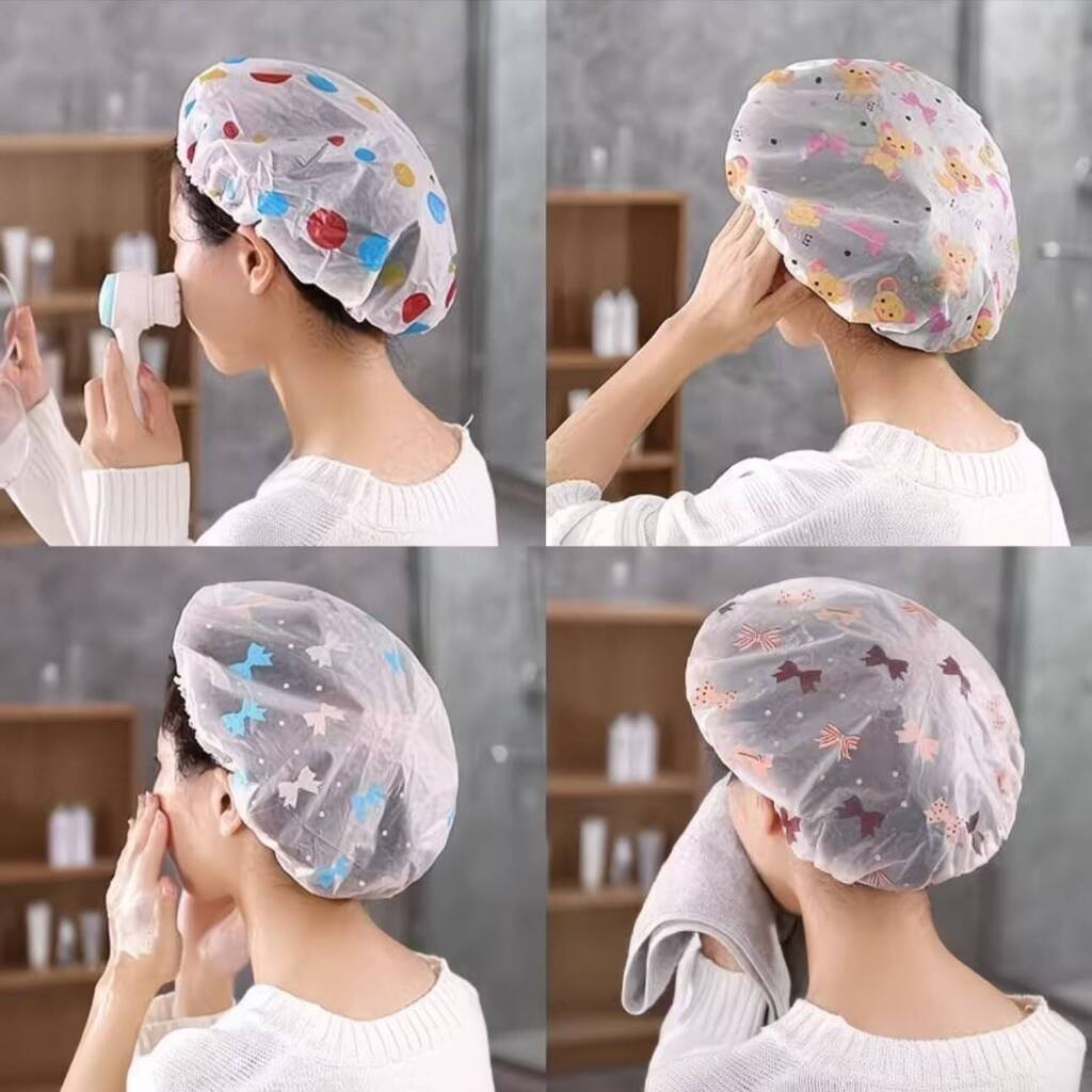 [PL-293088] Gorro de baño ESTAMPADO CON ENCAJE SURTIDO
