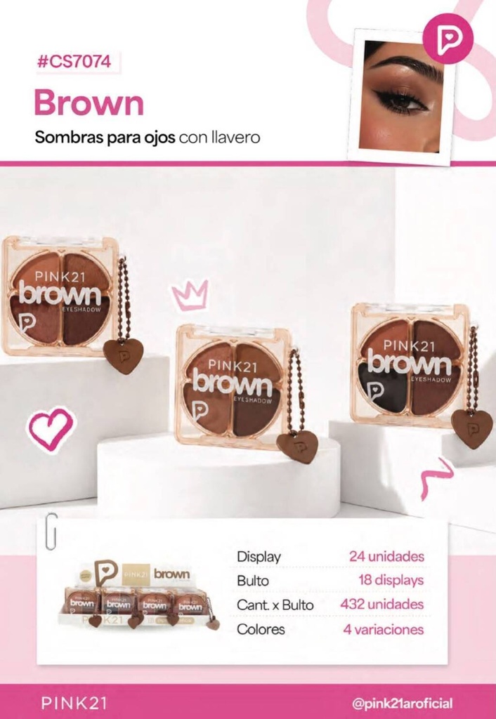 Sombra para ojos BROWN PINK 21