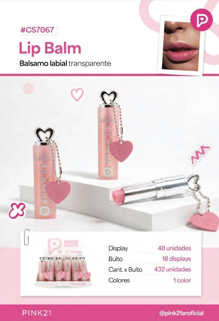 Lip balm MAGIC PINK 21