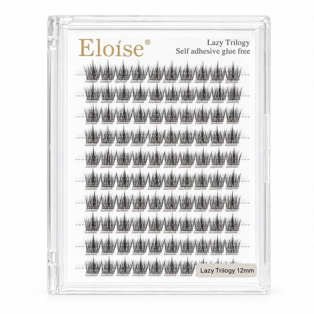 Blister de pestañas con pegamento LAZY TRILOGY 12mm ELOISE