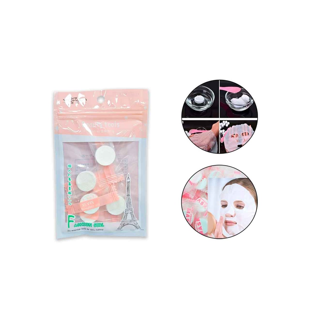 [PM-NF-BA14A4004] MASCARILLAS FACIALES COMPRIMIDAS X6PCS