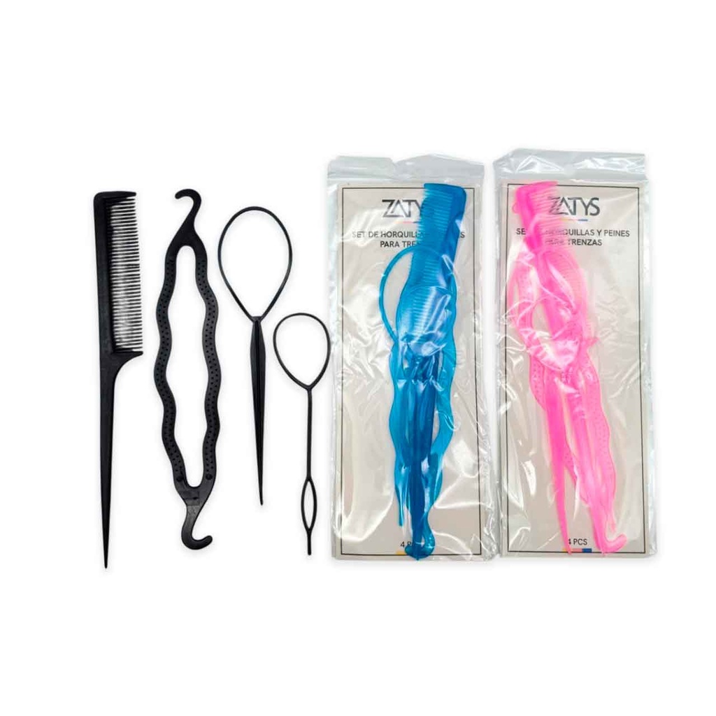 [PM-26461-23] SET DE HORQUILLAS Y PEINE X4PCS