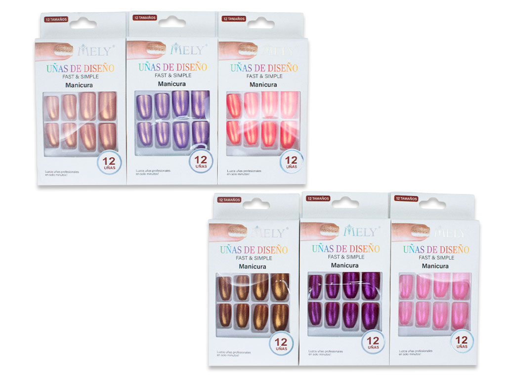 PROMO 2×1 | UÑAS POSTIZAS DECORADAS 12UDS