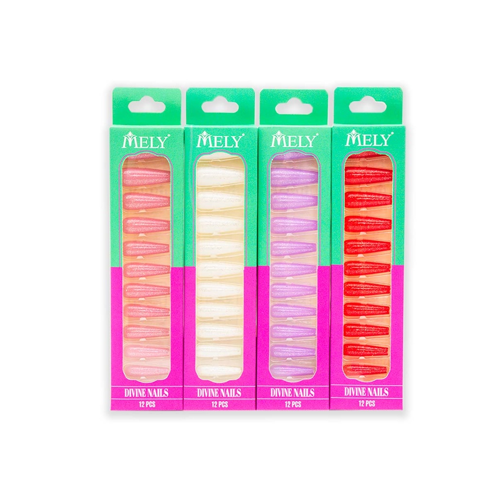 [PM-LH-J7BM2N] PROMO 2×1 | UÑAS POSTIZAS CON GLITTER COFFIN MELY