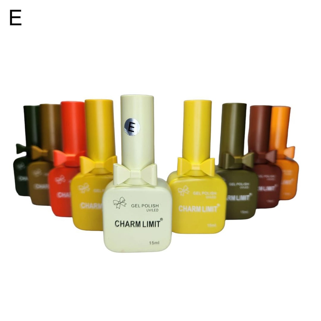 esmalte semipermanente Charm Limit con moño/lazo 15ml ___ PACK X9 (E)