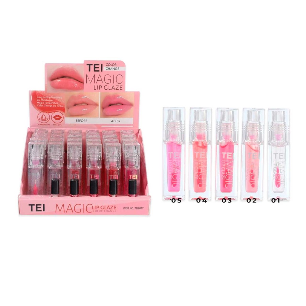 [PM-TEI8037] LIP GLOSS MÁGICO ENVASE TRANSPARENTE TEI