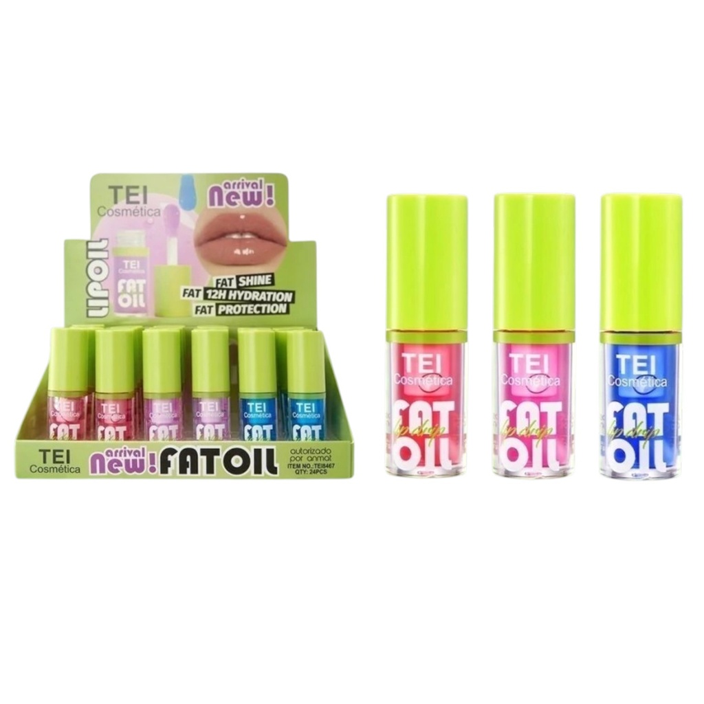 [PM-TEI8467] LIP OIL TAPA VERDE 3 TONOS TEI