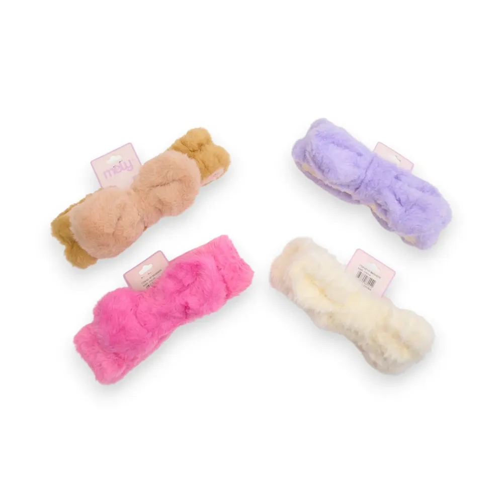 VINCHA PARA SKINCARE ELÁSTICA CON LAZO