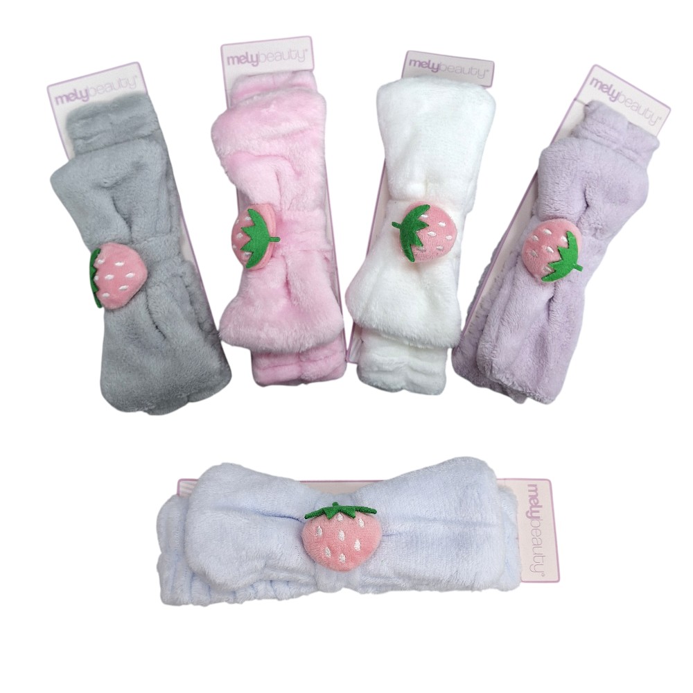 [PM-MYD6-0018] VINCHA DE SKINCARE CON FRUTILLA
