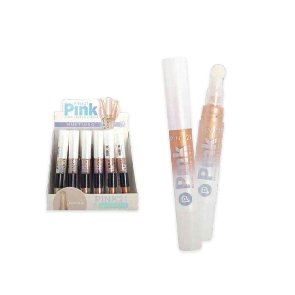 ILUMINADOR LÍQUIDO CON APLICADOR PINK 21