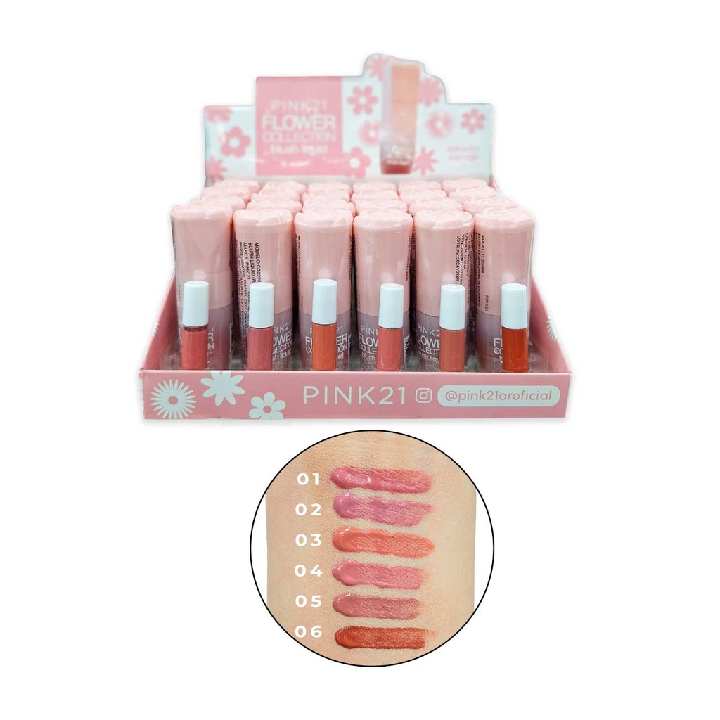 [PM-CS5998] RUBOR LIQUIDO FLOWER COLLECTION PINK 21