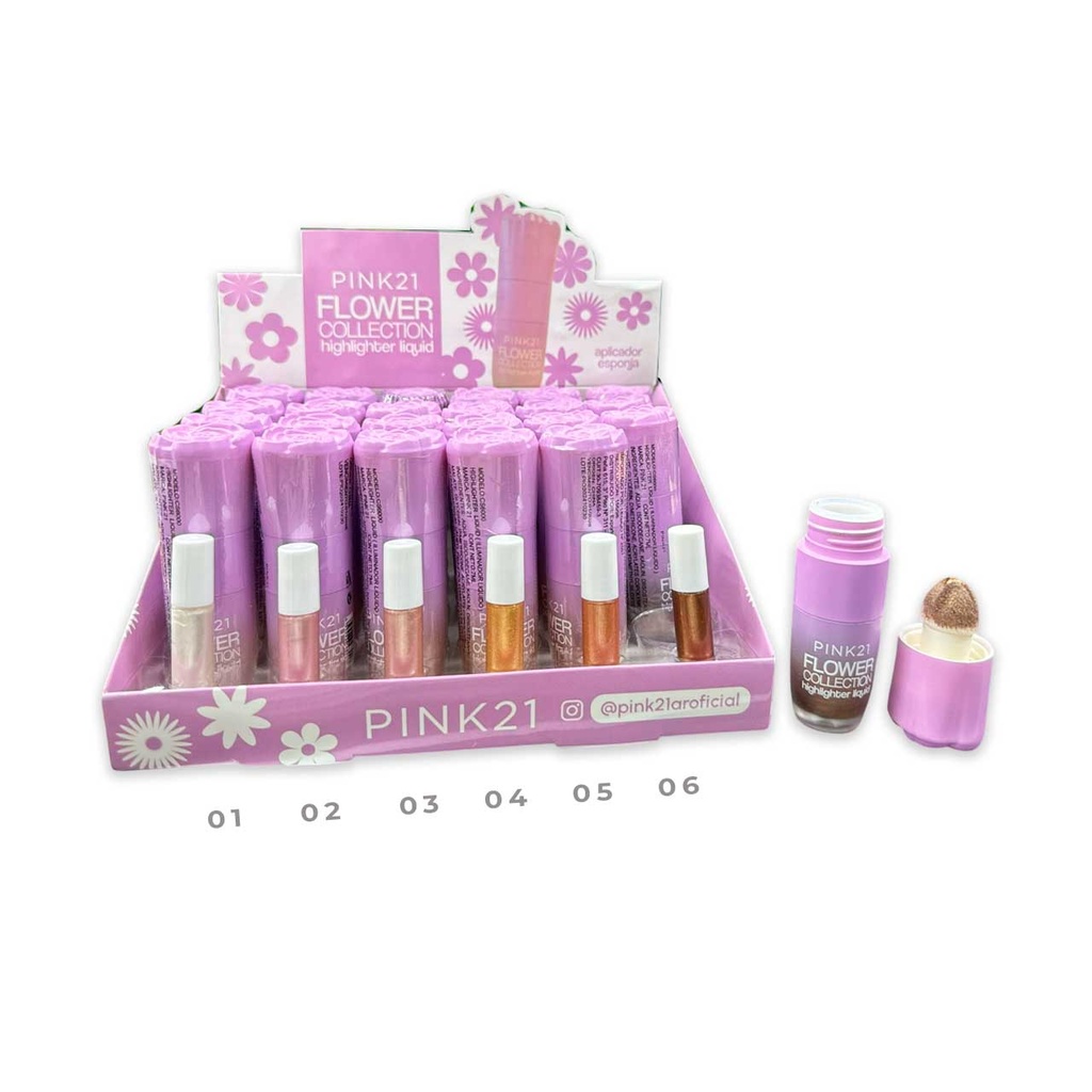 [PM-CS6000] ILUMINADOR LIQUIDO FLOWER COLLECTION PINK 21