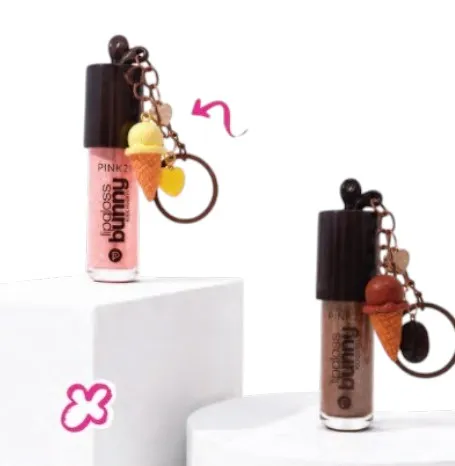 [PM-CS6775] LIP GLOSS LLAVERO CONO DE HELADO PINK 21