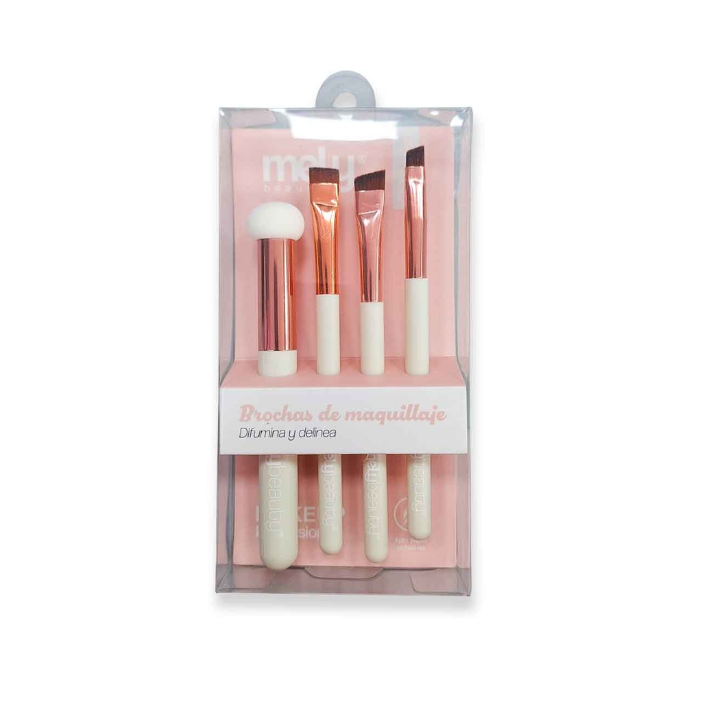 [PM-MYB7-0003] KIT X4 BROCHAS DE MAQUILLAJE MELY