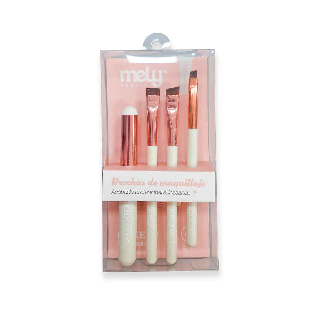 [PM-MYB7-0005] KIT X4 BROCHAS DE MAQUILLAJE MELY