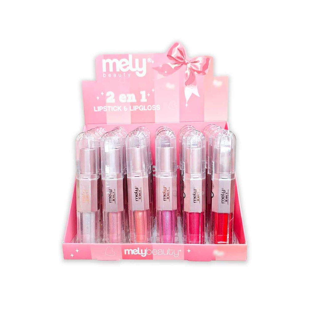 [PM-MY814021] LABIAL EN BARRA+GLOSS 2 EN 1 MELY