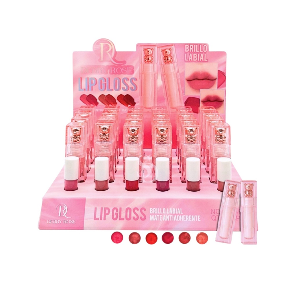 LIP GLOSS TAPA OSITO DEBBY ROSE