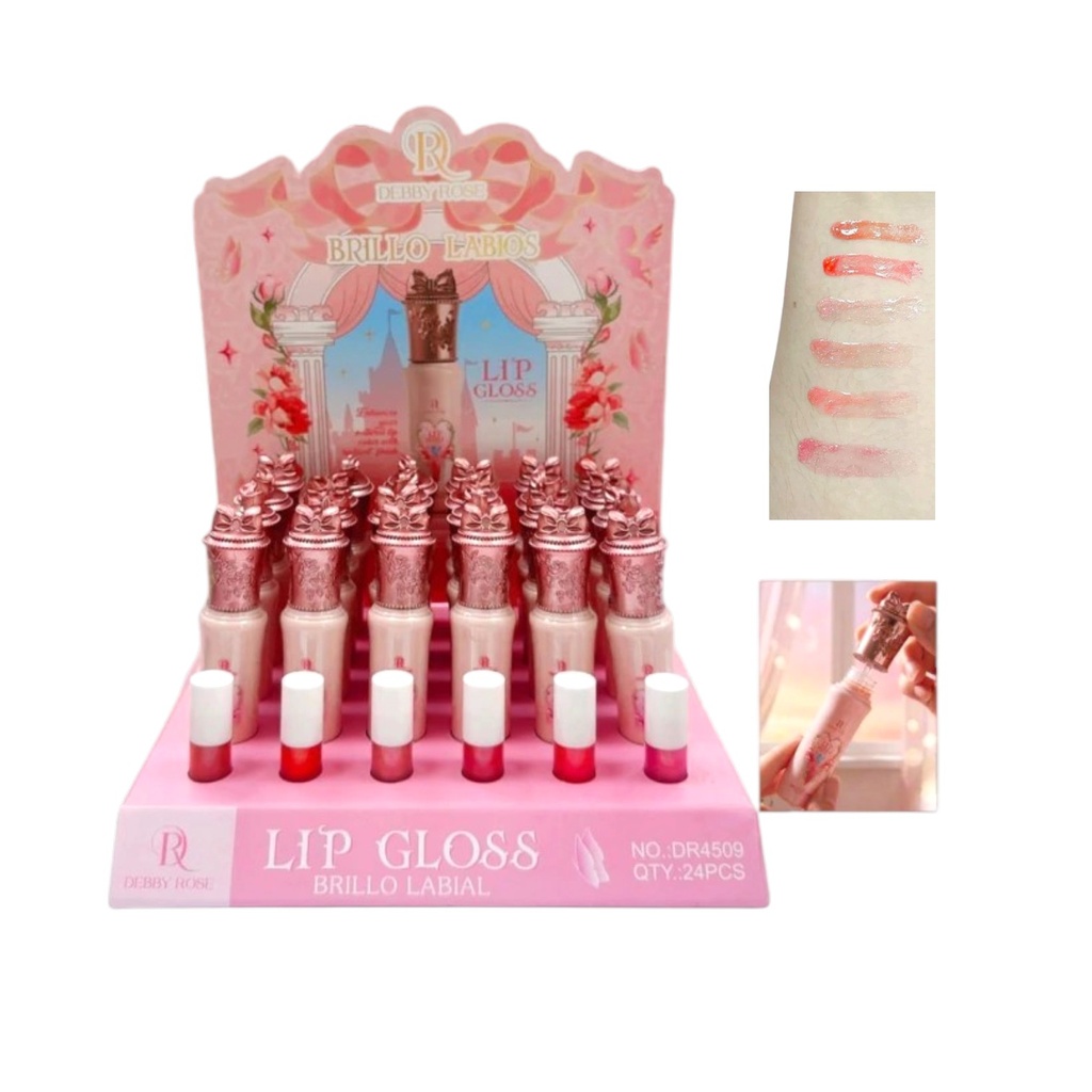 [PM-DR4509] LIP GLOSS ENVASE ROSA DEBBY ROSE