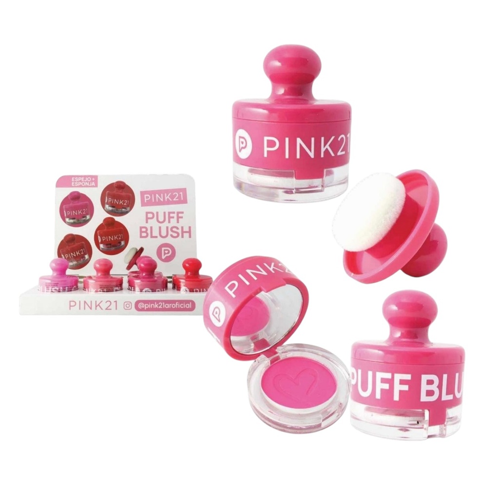 [PM-CS5929] RUBOR PUFF CON ESPONJA PINK 21
