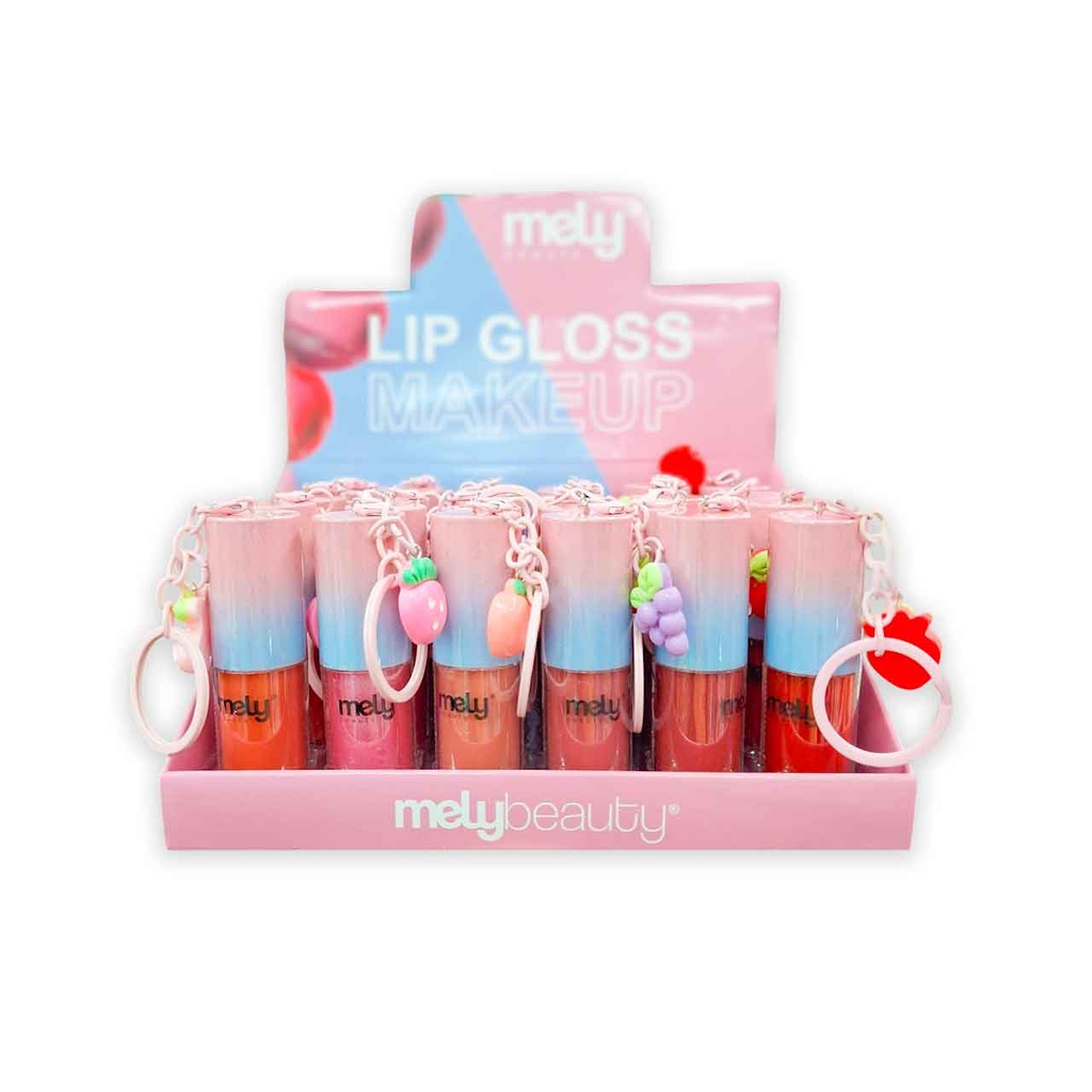 [PM-MY801046] GLOSS CON LLAVERO DE FRUTAS MELY