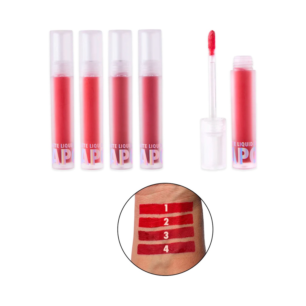 [PM-HB104123] LABIAL LIQUIDO MATTE ROJOS DAPOP