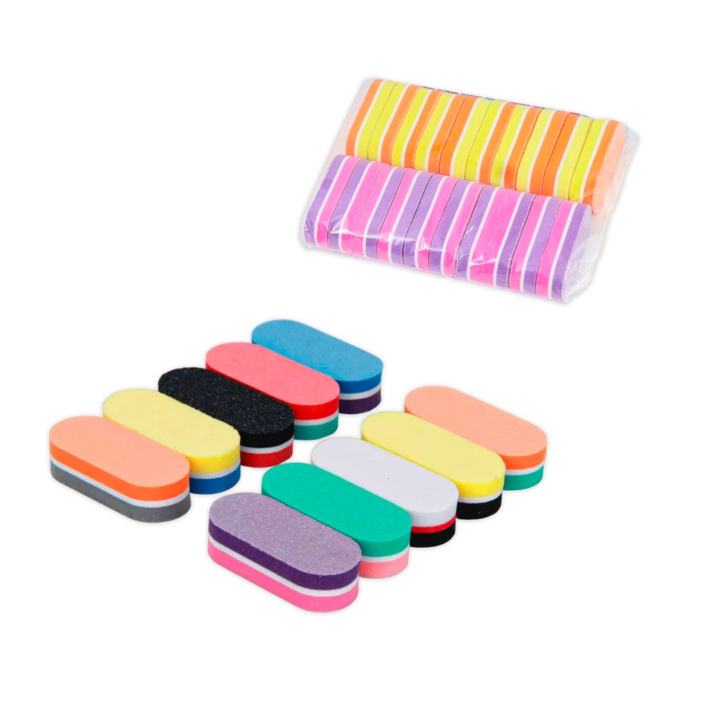 MINI BLOQUES PULIDORES DE UÑAS X25PCS