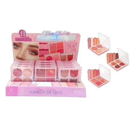 [PM-DR4537] PALETA DE SOMBRAS 4 TONOS DEBBY ROSE