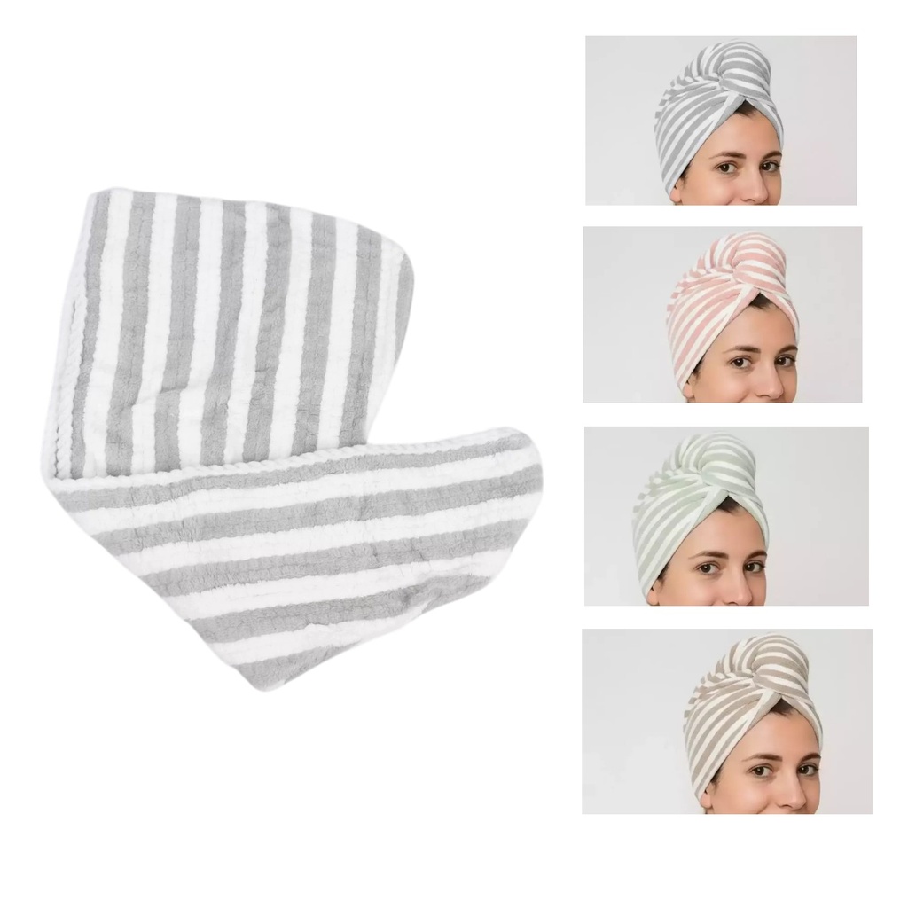 TURBANTE RAYADO EN CAJA
