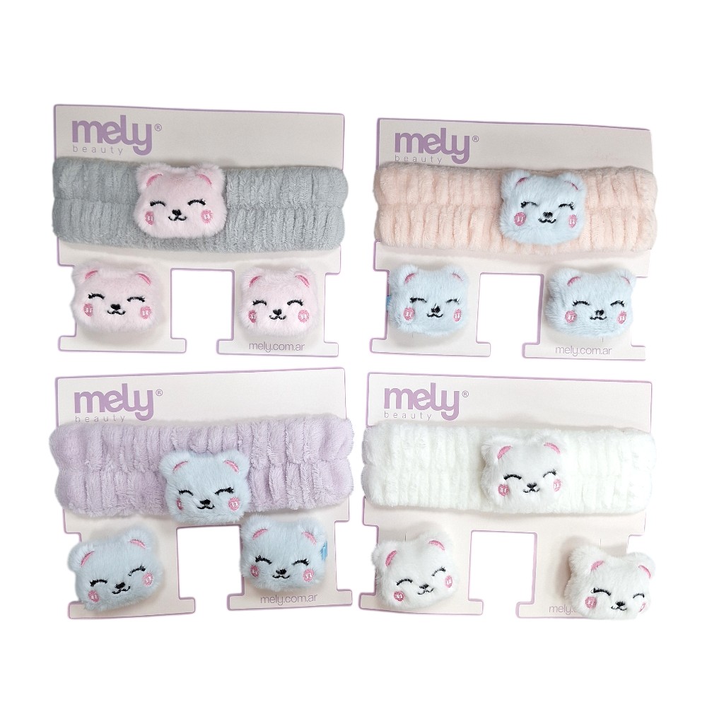 [PM-MYD6-0001] SET DE VINCHA Y MUÑEQUERAS CON GATITO