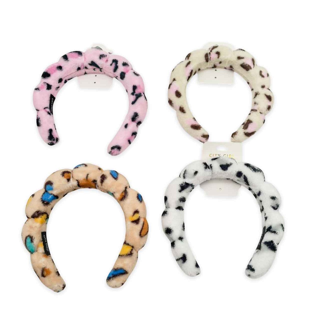 [PM-37461-13] VINCHA PARA SKINCARE ANIMAL PRINT COLORES