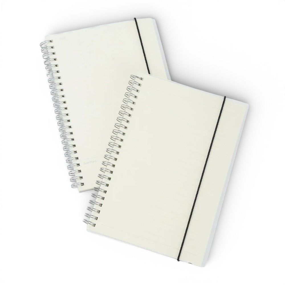 CUADERNO TAPA TRANSPARENTE 15x21CM