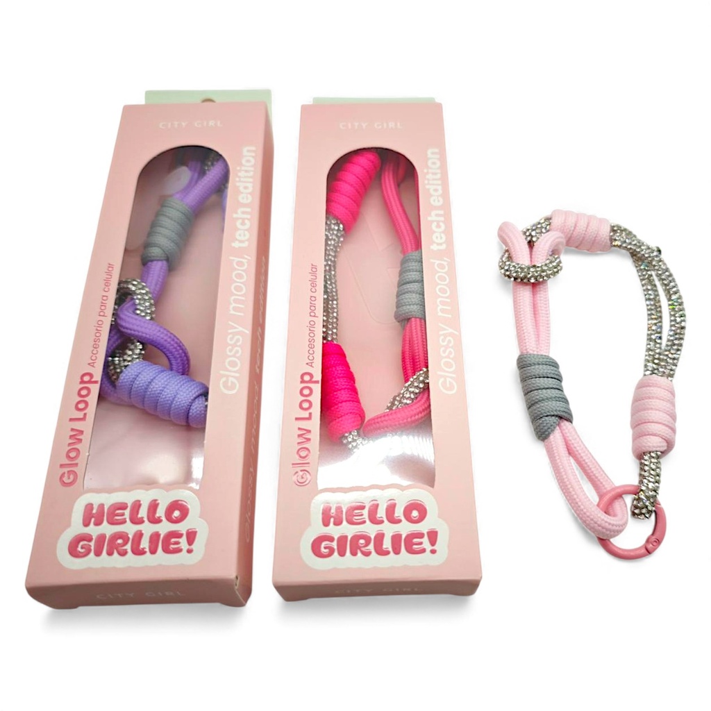 LLAVERO PARA CELULAR CON BRILLOS