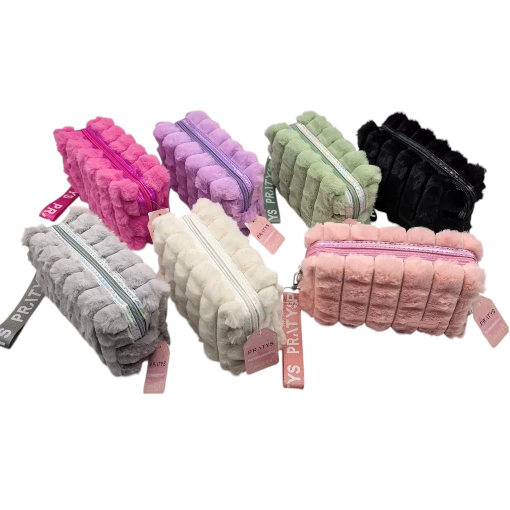 NECESER CON PELUCHE COLORES LISOS