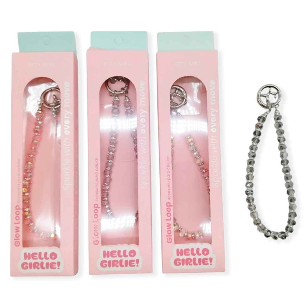 [PM-PZ17508-11] LLAVERO PARA CELULAR PERLAS