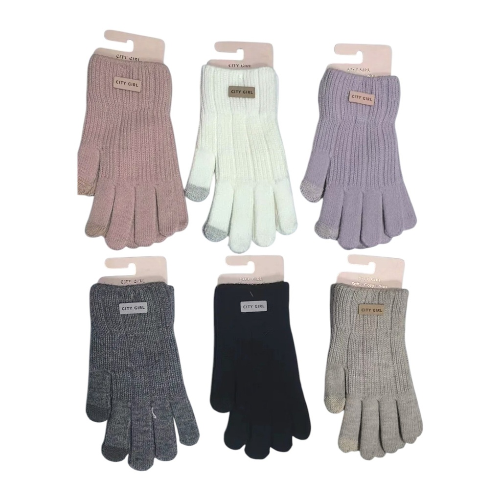 GUANTES DE TELA COLOR LISO