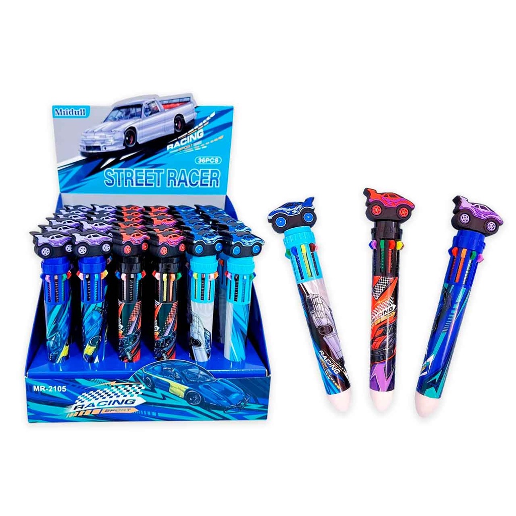 LAPICERA X6 COLORES CON AUTOMÓVIL