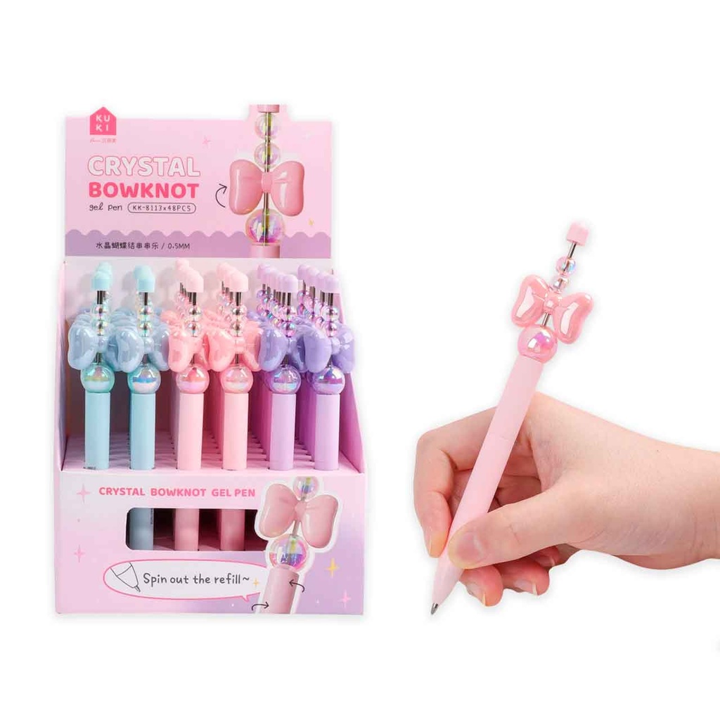 LAPICERA CON MOÑO CRYSTAL BOWKNOT