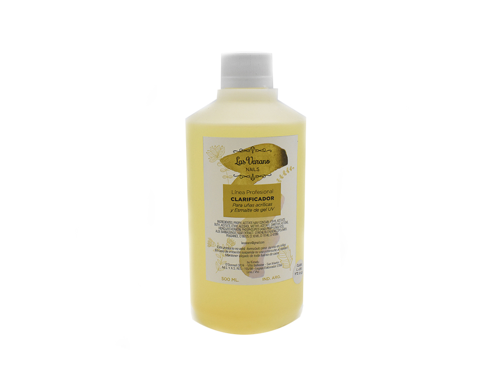 CLARIFICADOR PARA UÑAS ACRÍLICAS LAS VARANO 500ML