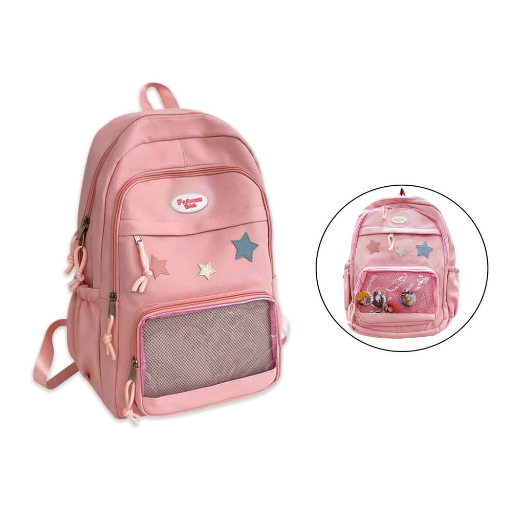 MOCHILA ESCOLAR ROSA