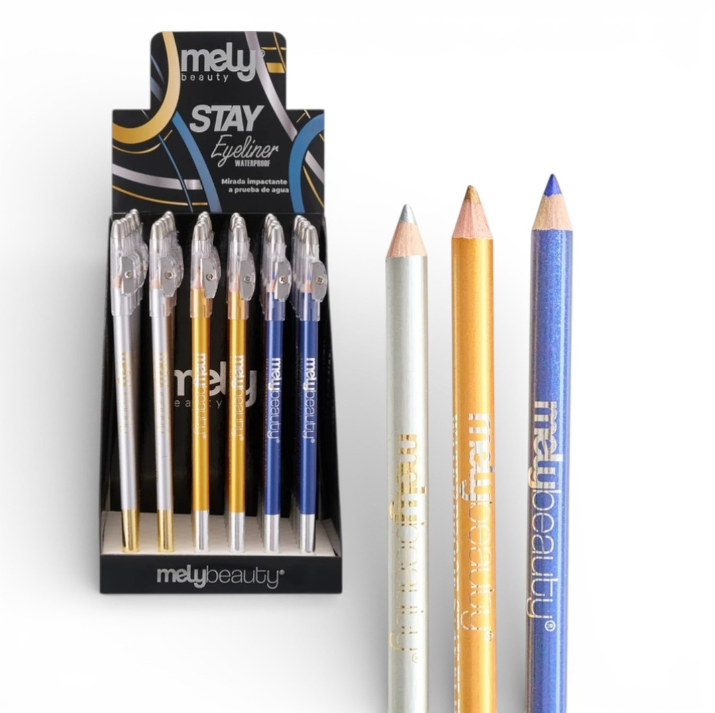 DELINEADOR DE OJOS METALIZADO 3 TONOS MELY
