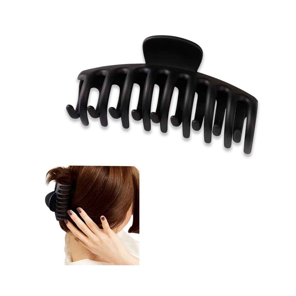 BROCHE DE PELO NEGRO 11CM