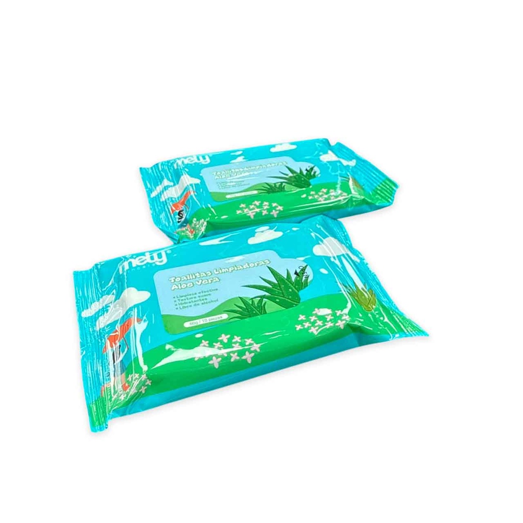 [PM-MY891018] TOALLAS LIMPIADORAS X10 ALOE VERA MELY