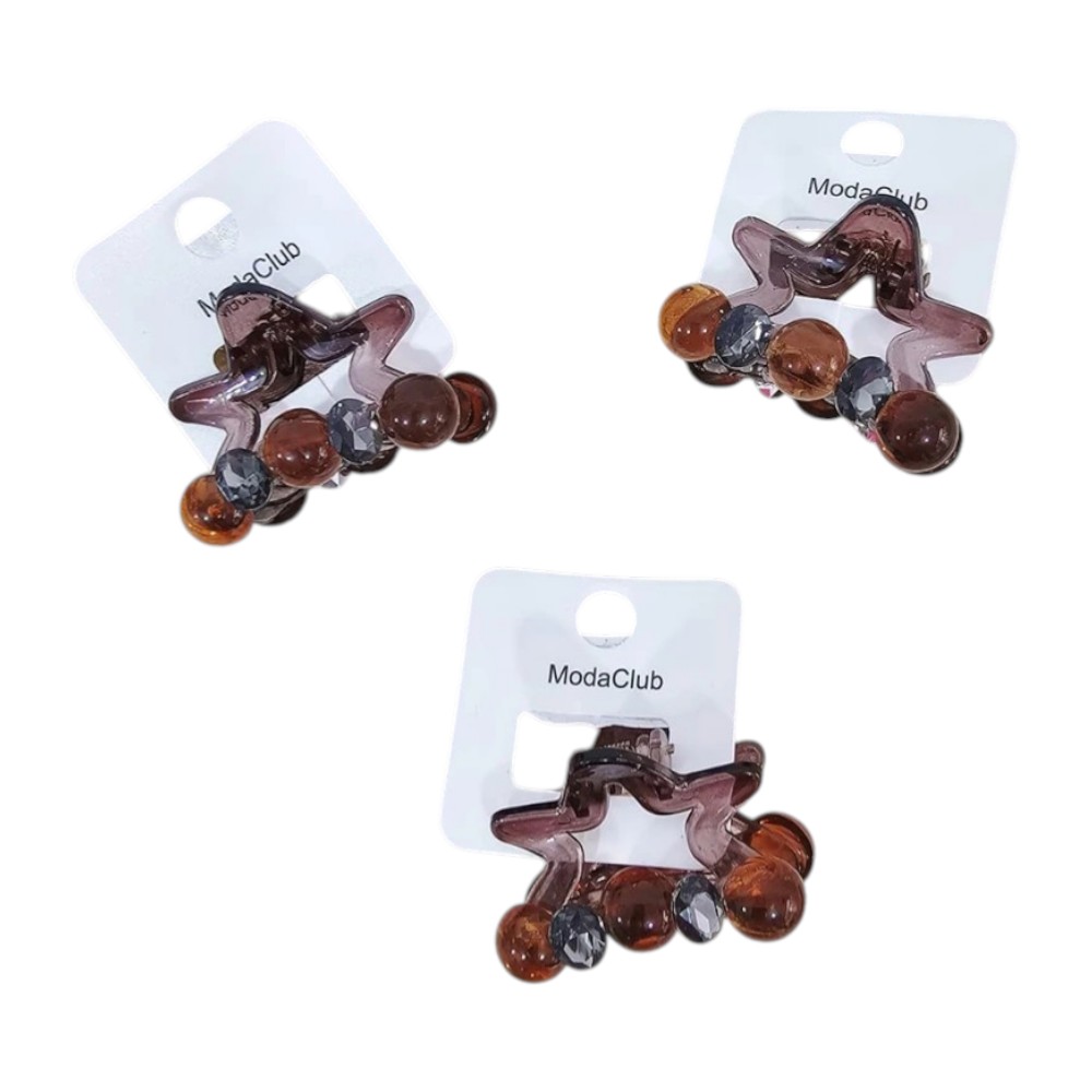 [PM-UT533014] BROCHE PARA CABELLO CON ESTRELLA 4CM