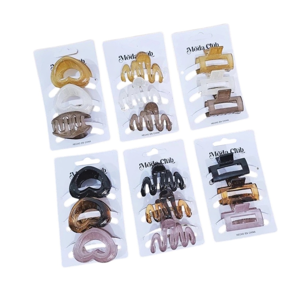 SET DE 3 BROCHES VARIAS FORMAS