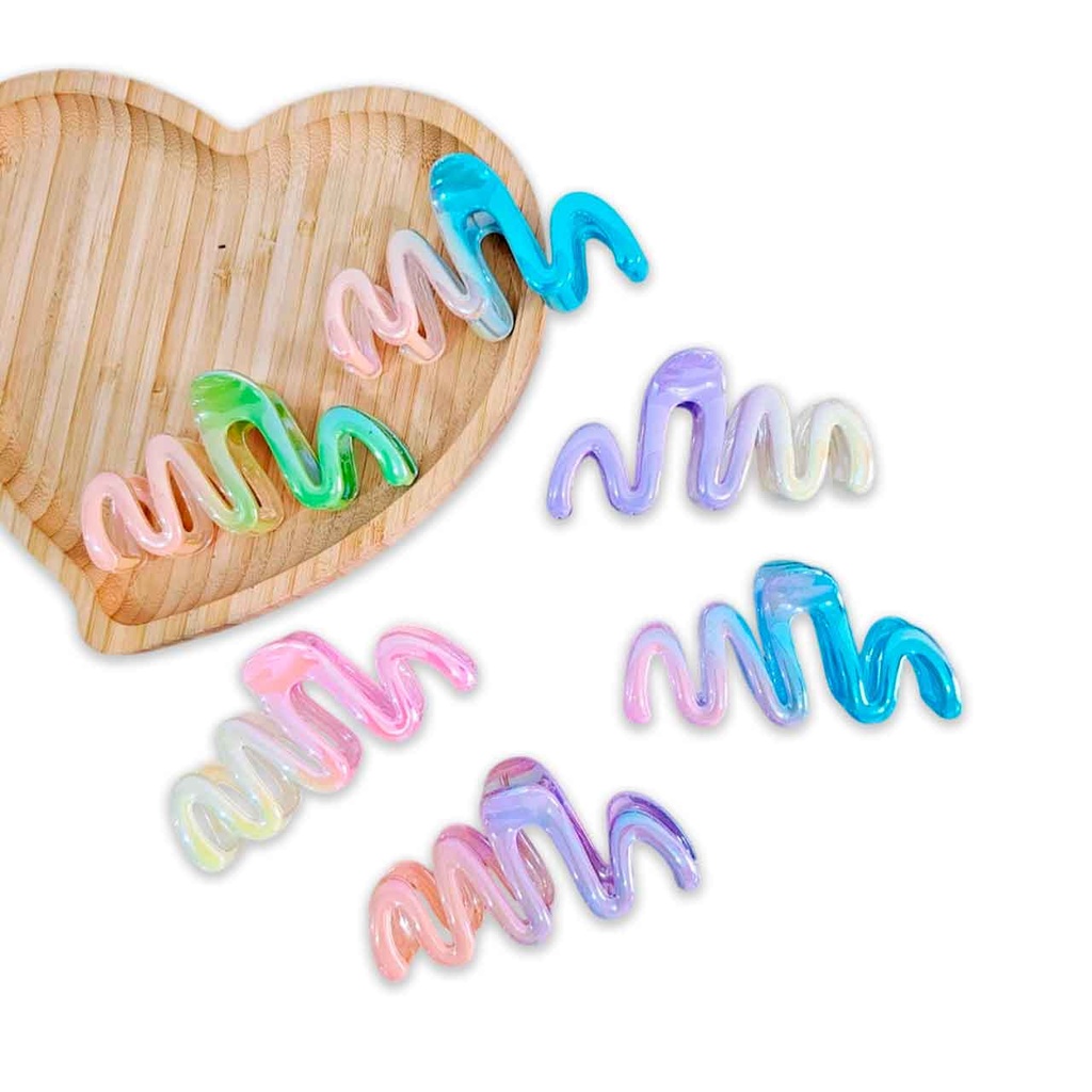 BROCHE ONDULADO TORNASOLADO